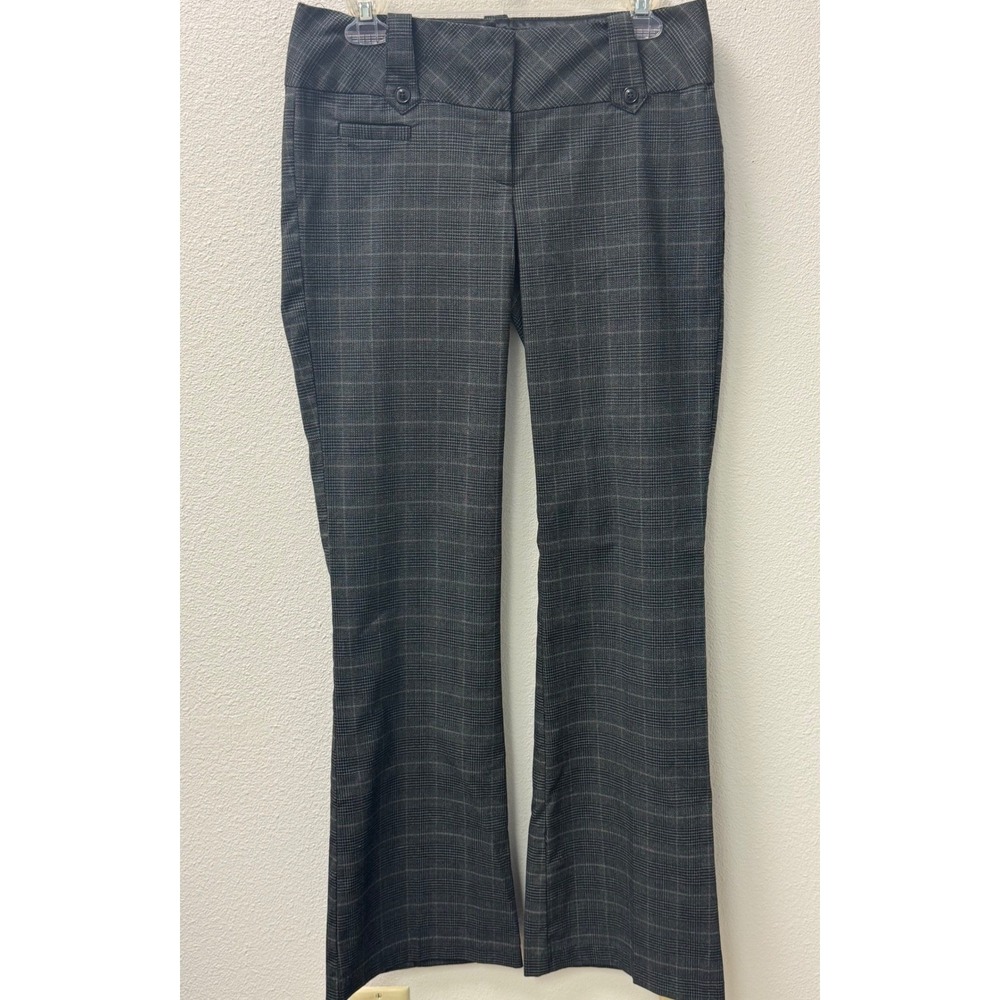 Twenty One Plaid Career Pants Bootcut Trousers Gray Work Office‎ Size 5